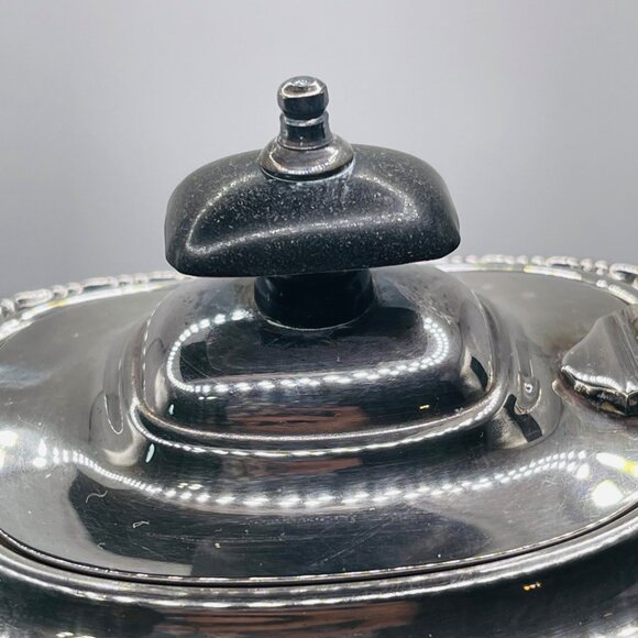 Vintage Silver Teapot With Black Handle - Picture 7 of 8